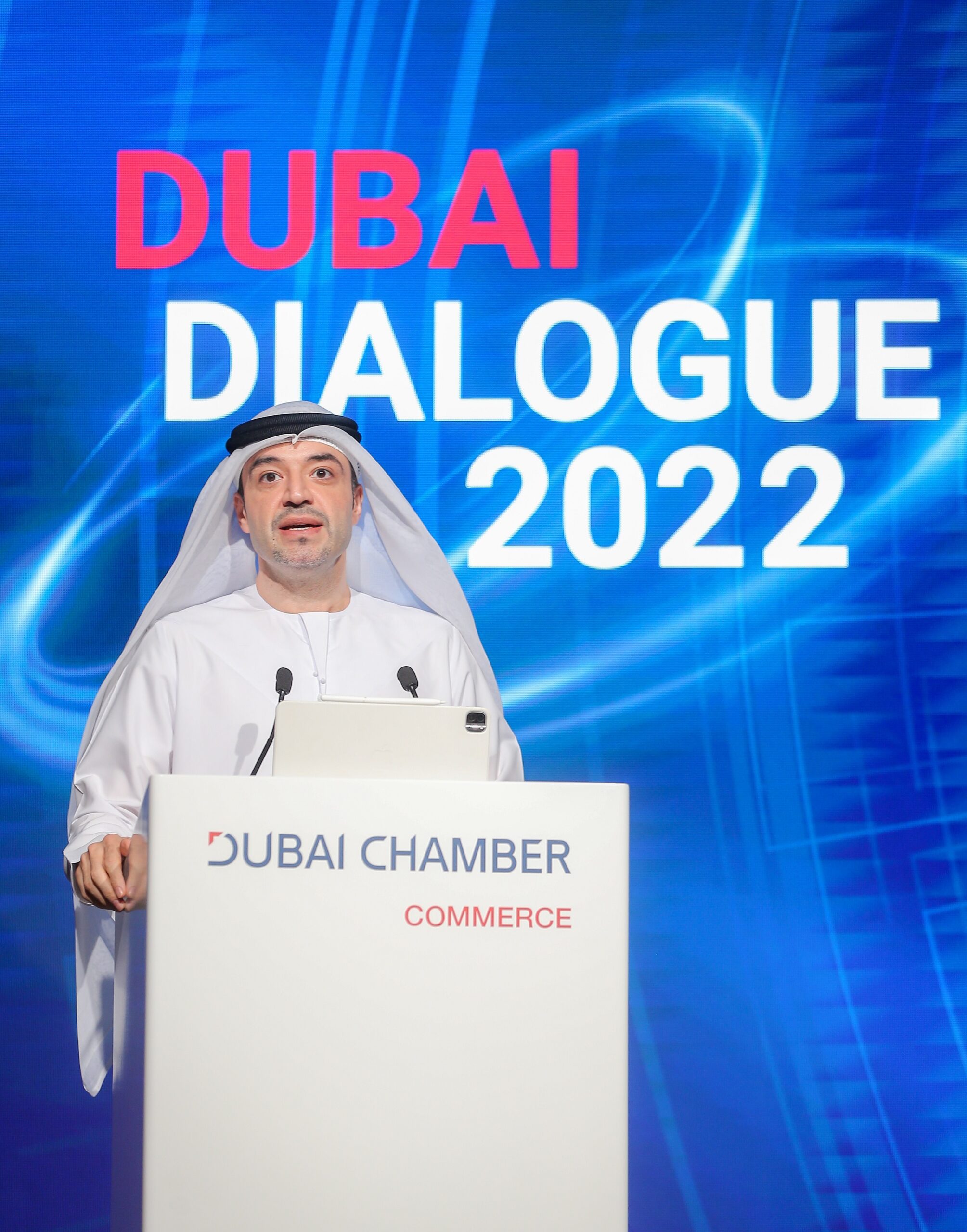 Hassan Al Hashemi during the Dubai Dialogue conference
