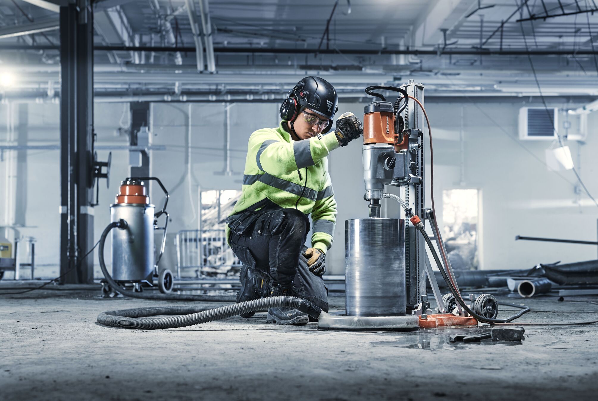 Image - Husqvarna Construction - Electric Drill Motor