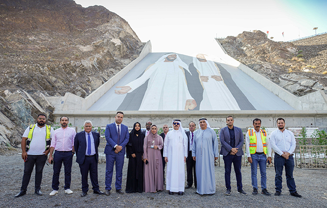 Saeed Mohammed Al Tayer launches construction work of Hatta Sustainable Waterfalls