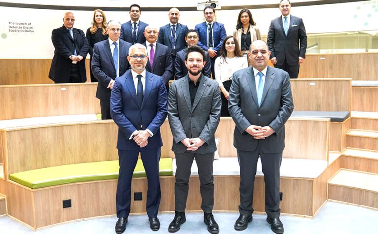 HRH Crown Prince of Jordan & Jordanian Minister of digital economy and entrepreneurship & Deloitte Middle East Consulting CEO