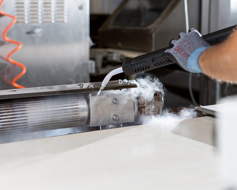 Close up of dry steam application 2