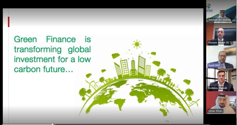 During the green finance webinar