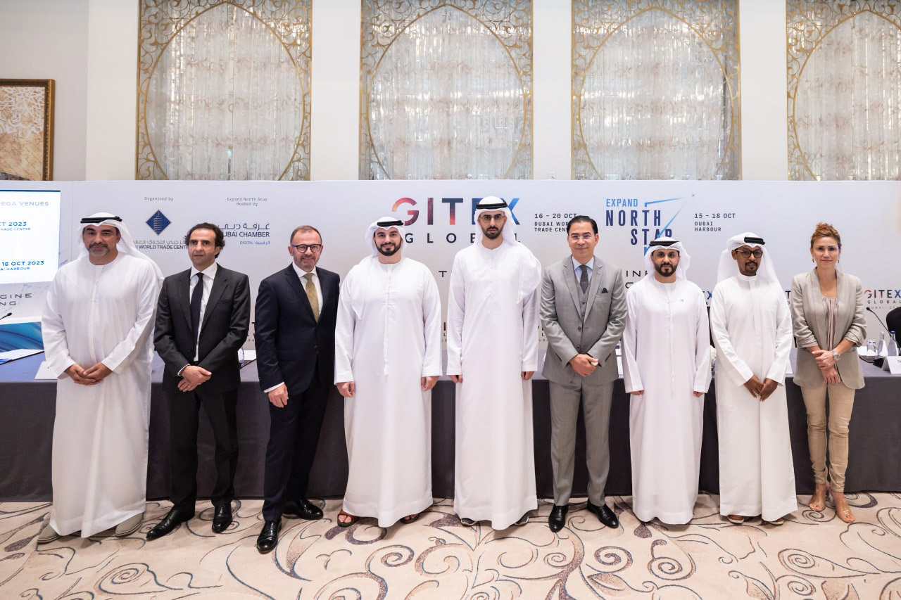 Panelists from top tech companies attended the GITEX Global press conference today