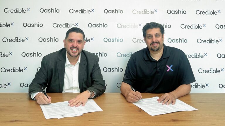 Image - Image - Armin Moradi, Co-Founder and CEO of Qashio and Ahmad Malik, Co-Founder of CredibleX signing the partnership agreement.