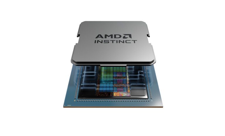 AMD Instinct MI300 Half Delidded_DIE_Top