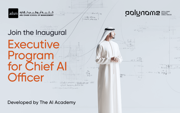 Image 1 – Developed with ADSM and Polynome Group, AI Academy launches the region’s first Executive Program for Chief AI Officer (CAIO)