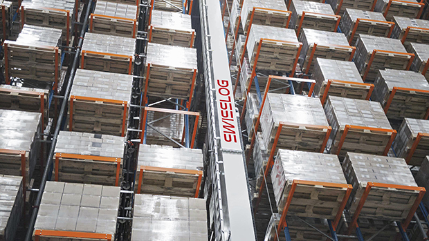 Image 2 – Vectura pallet stacker crane for frozen high bay warehouse automation