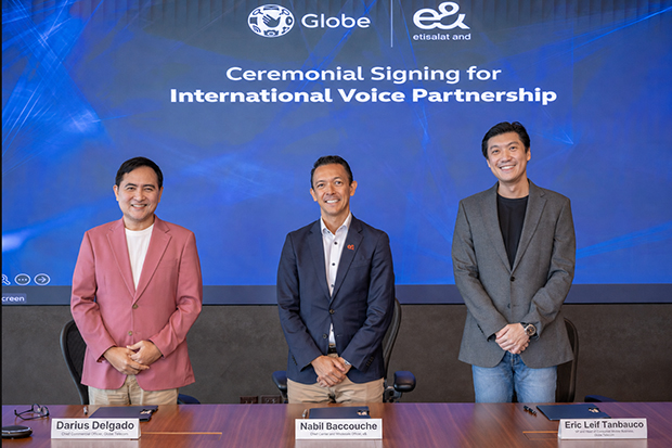 Globe partners with e& to strengthen international voice services copy